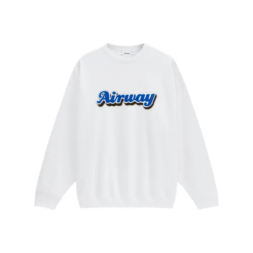 AIRWAY Круглый вырез Свободный крой Толстовка Унисекс