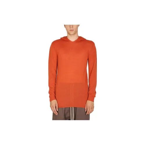 RICK OWENS Мужские свитшоты оранжевого цвета