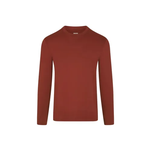 SKIMS OUTDOOR JERSEY Мужская рубашка с длинным рукавом цвет Ржаво-красный