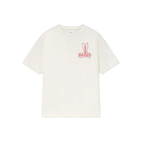 RHUDE FW24 T Рубашка Мужская Винтажная Белая