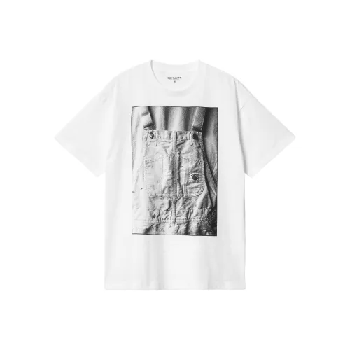 Carhartt WIP FW24 S S Нагрудник Общий T Рубашка T Рубашка Мужская Белая