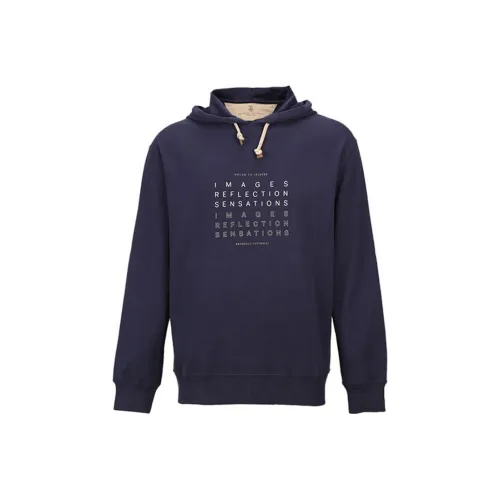 BRUNELLO CUCINELLI Темно-синий Мужские Свитшоты