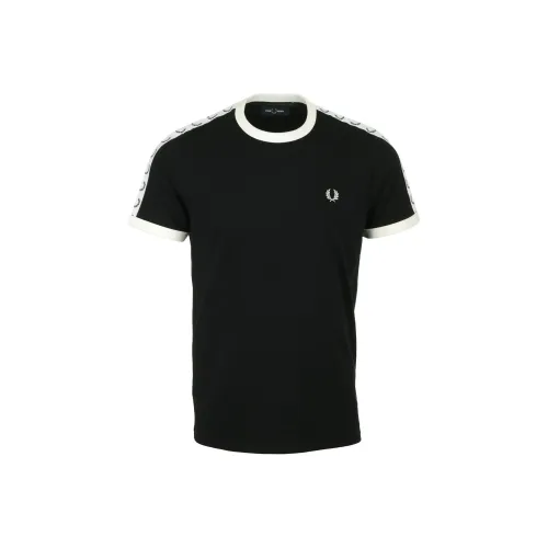 FRED PERRY Мужские черные T-рубашки