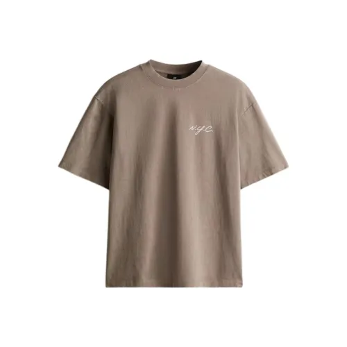 H&M Темно-бежевые мужские футболки T