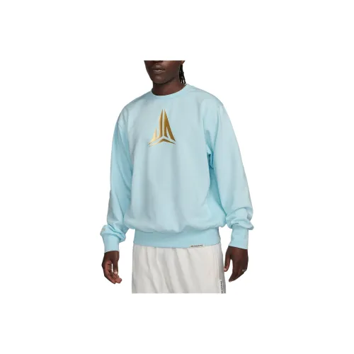 nike Dri Fit Круглый вырез Баскетбольный топ Свитшот Мужской Синий