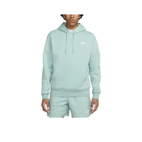 Nike Sportswear Club Флис Пуловер Толстовка Толстовка Унисекс Зеленый