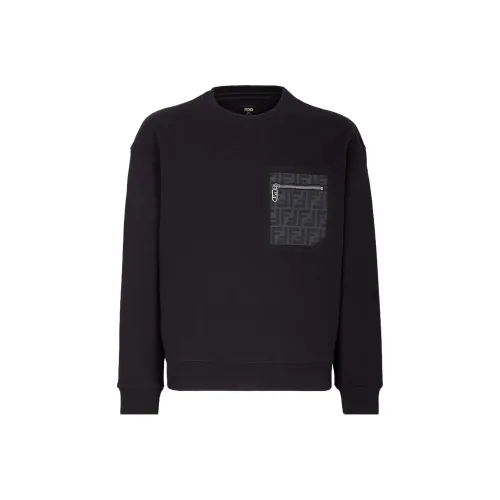 FENDI Черный Мужские Свитшоты
