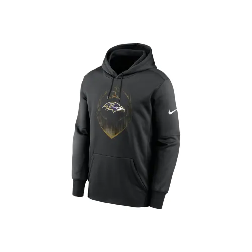 Nike x NFL Therma Baltimore Ravens Icon Толстовка Мужской Черный