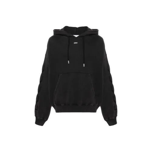 OFF Белый Свитшот Мужской Черный