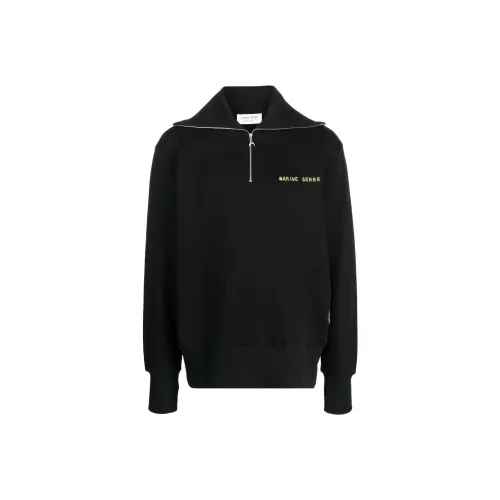 Marine Serre Черные Унисекс Толстовки