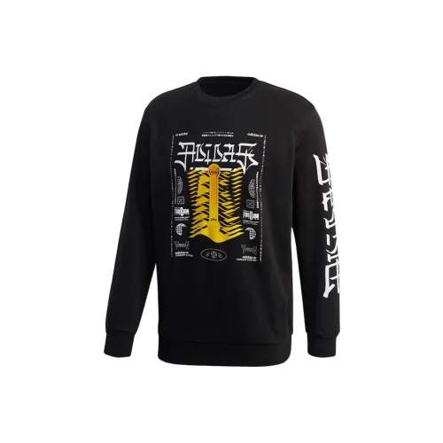 Adidas Originals TORSION TREFOIL CREW Черные Мужские Толстовки