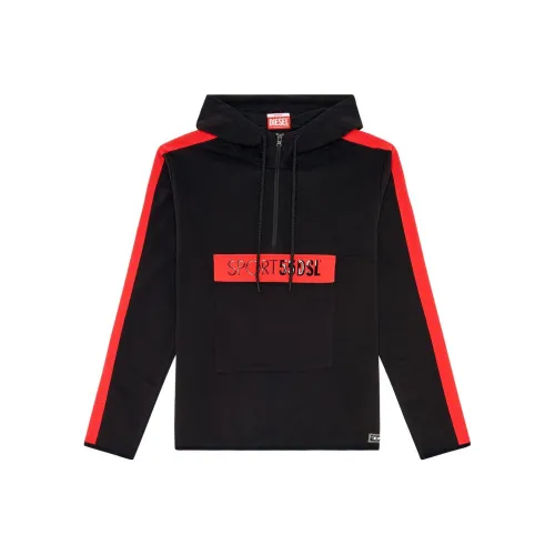 DIESEL Черные Мужские Свитшоты