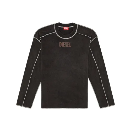 DIESEL FW24 T Рубашка Мужская Темно-Серый