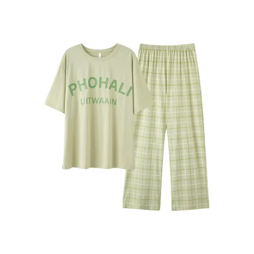 PBENO PD Пижамный комплект женский зеленый