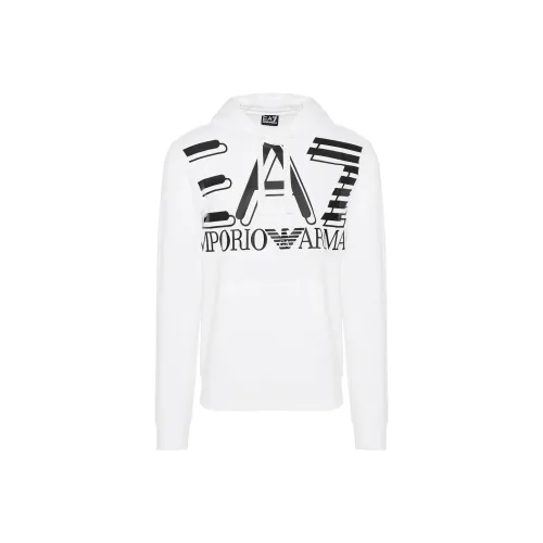 EMPORIO ARMANI EA7 Толстовка Мужской Белый