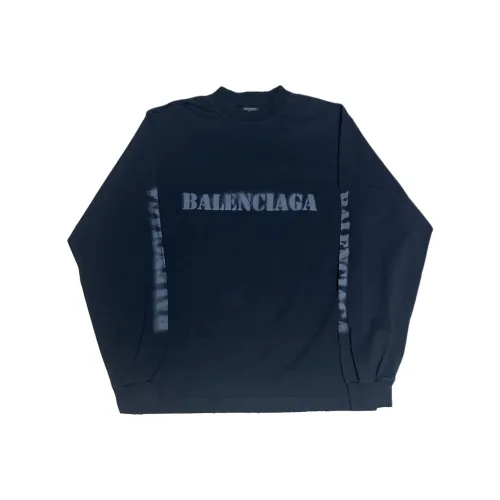 Balenciaga SS24 T-Shirt Regular Fit Unisex Navy Blue