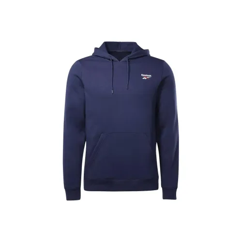 Reebok RI Left Chest Logo Hooded Sweatshirt Men's Navy Blue