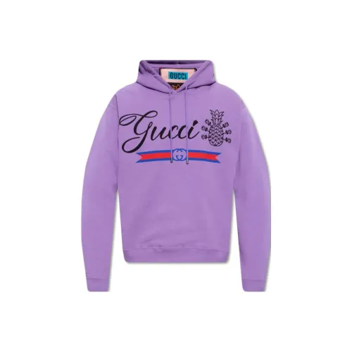 GUCCI Pineapple SS23 Sweatshirt Men's Purple