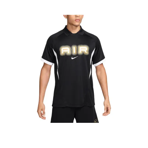 Nike Air T Рубашка Мужская Черный Белый Металл Золотой