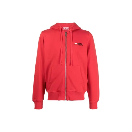 DIESEL Red Men's Sweatshirts DIESEL Красные Мужские Толстовки