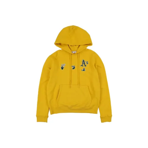 Off Белый Желтый Мужские Толстовки