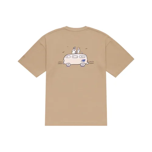 New Balance x PK SHEJISHILIANMINGKUAN T-рубашка унисекс хаки