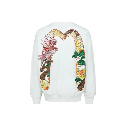 EVISU Белый Мужской Свитшот