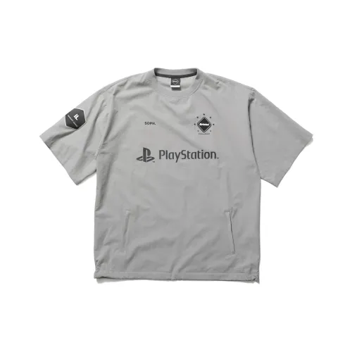 F.C Real Bristol PlayStation Co Бренд Светло-серый Унисекс T Рубашки