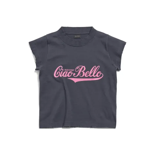 Balenciaga SS24 T Рубашка Регулярного Кроя Унисекс Черная