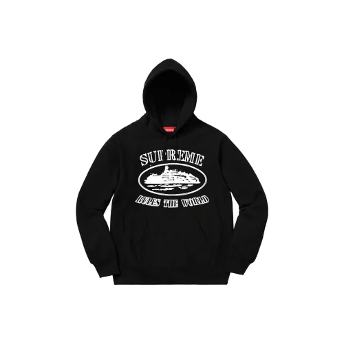 Supreme x Corteiz FW23 WEEK18 RULE The WORD Свитшот Унисекс Черный
