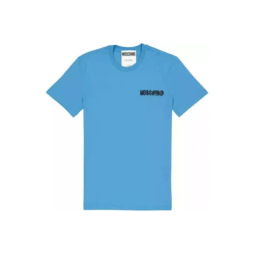 MOSCHINO Мужские синие футболки