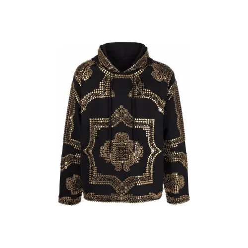 BALMAIN Черные Мужские Свитшоты