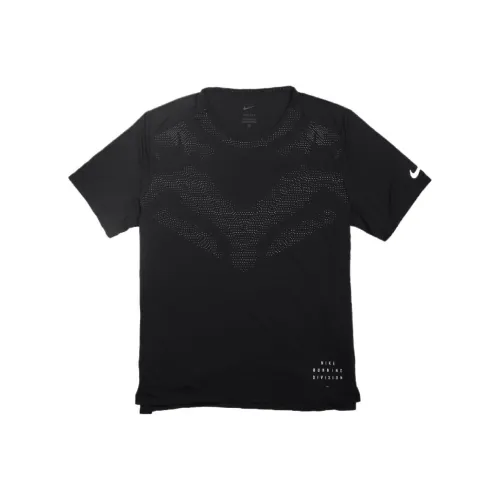 nike Dri Fit RUN Division RISE 365 T Рубашка Мужская Черная
