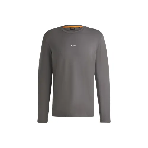 Hugo Boss SS24 T Рубашка Мужская Темно-Серый