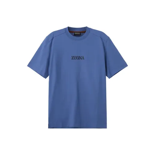 Ermenegildo Zegna Royal Blue Мужская T-Рубашка
