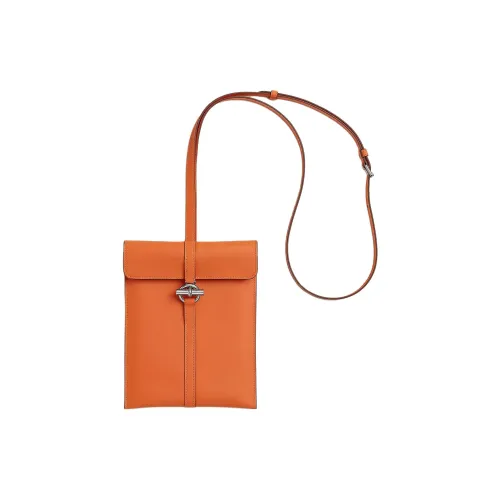 HERMES Glenan Swift Кожа Сумка через плечо Сумка на плечо Женская 93 Оранжевый Hermes