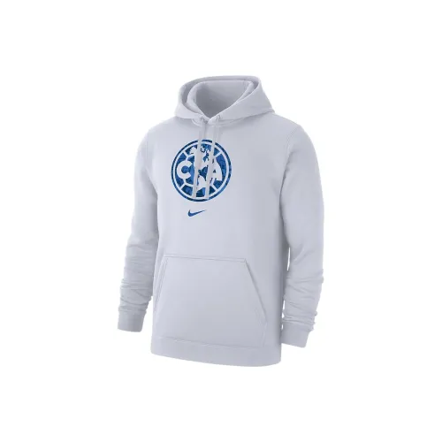 Nike Футбол Пуловер Толстовка Толстовка Мужской Белый