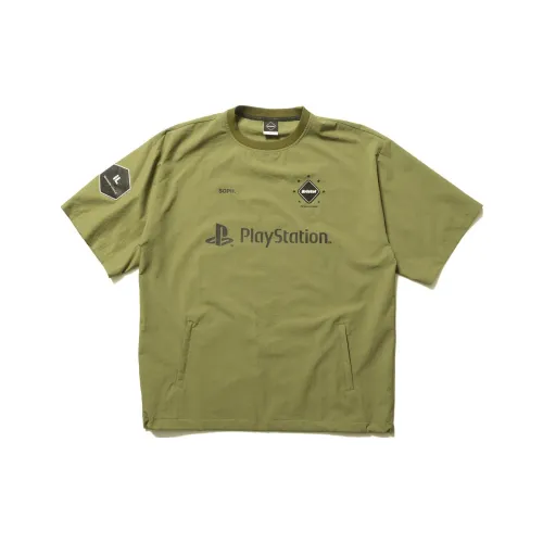 F.C Real Bristol PlayStation Co Бренд Хаки Унисекс T Рубашки