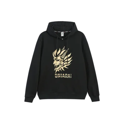 ONIARAI С капюшоном свободный крой худи мужской черный