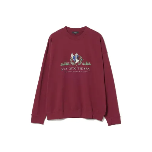 BEAMS Сердце Свитшот Мужской Красный