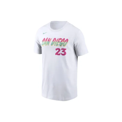 Nike X Mlb Base Logo Co Бренд Белая Мужская Футболка