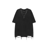 Чисто черный (короткий рукав)