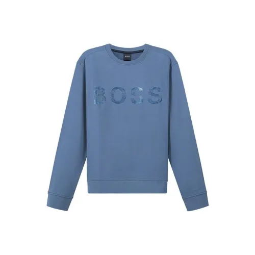 Hugo Boss Серый Синий Мужской Свитшот