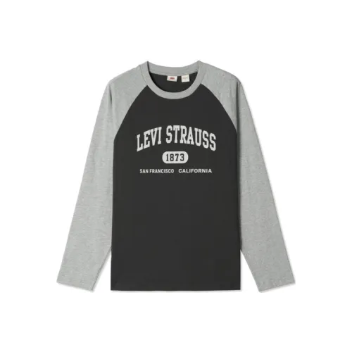 Levi's T-Shirt Мужской Угольный Серый Градиент