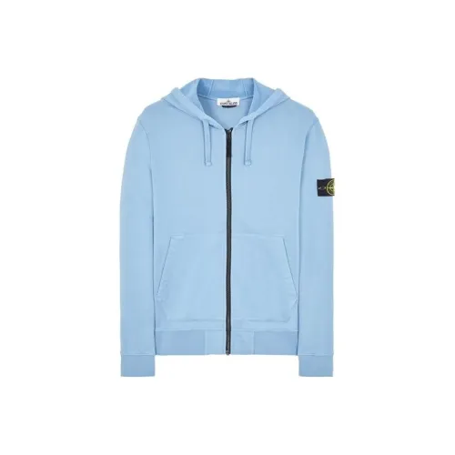 Stone Island Светло-Синие Мужские Толстовки