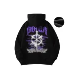 Чёрный [с капюшоном, утолщённый, с флисовой подкладкой]