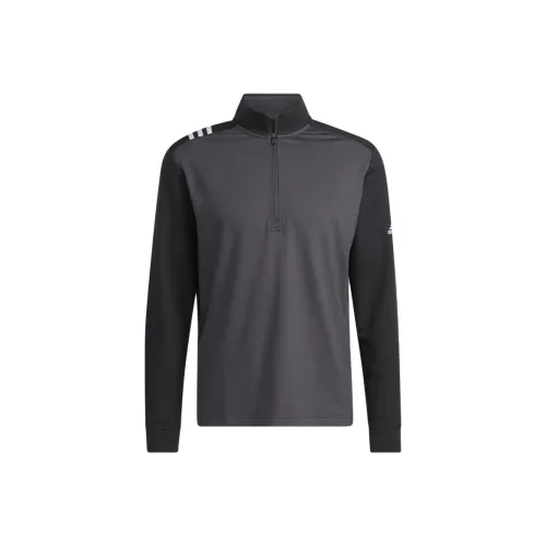 Adidas ADVANTAGE Полузастежка GOLF Пуловер Толстовка Мужской Черный