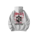 Серый меланж [с капюшоном]