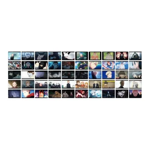 Animate Магическая битва Shibuya Incident Акриловая карта Прозрачная карта Набор фотокартин