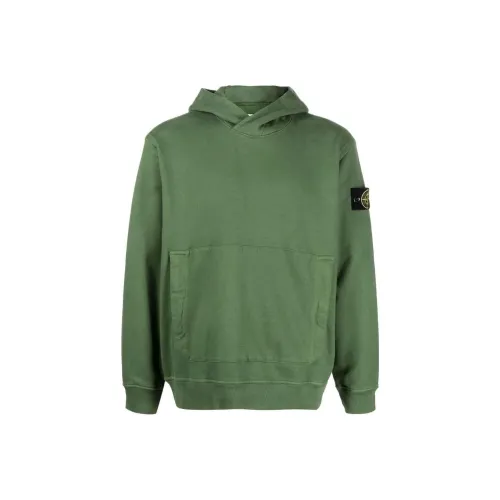 STONE ISLAND Толстовка Мужская Оливково-зеленая